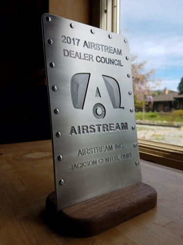 Custom Designed and Machined Award