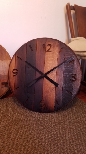 Barrel End Wall Clock