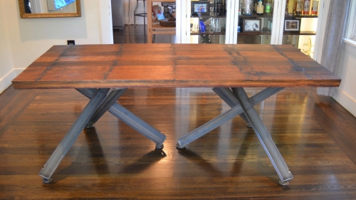 Wine Vat Table with Hedgehog Bases