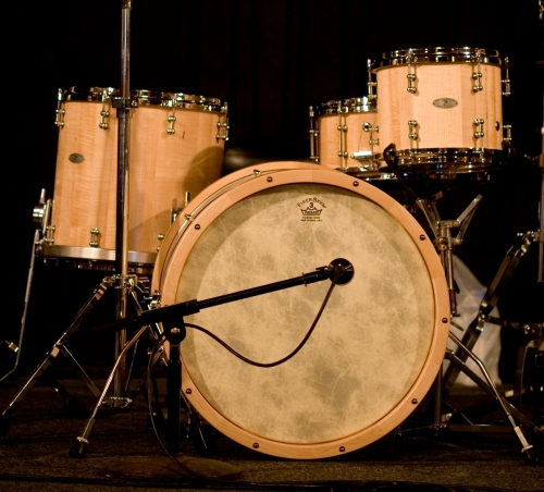 Maple Walnut Hybrid Stave Drum Set