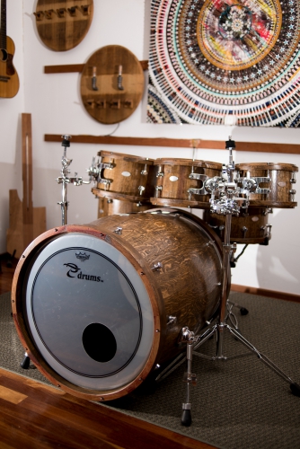 reclaimed Wine Barrel Drum Set