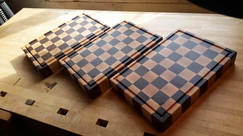 Checkered Butcher blocks